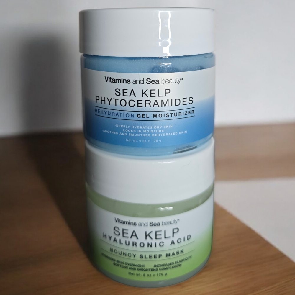 Vitamins and Sea Beauty Skincare Bundle – Sea Kelp Moisturizer + Sleep Mask